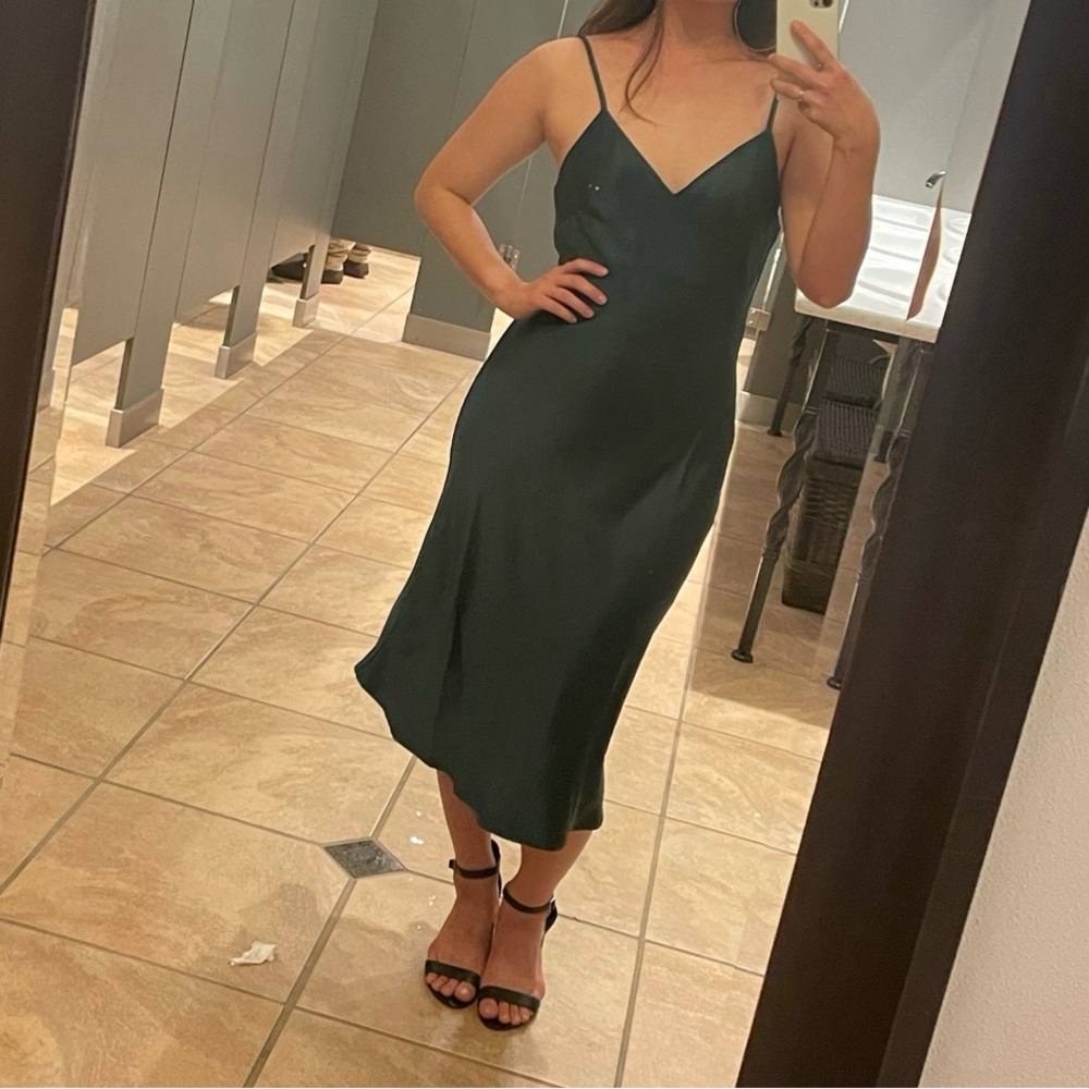 Beautiful dark forest green dress